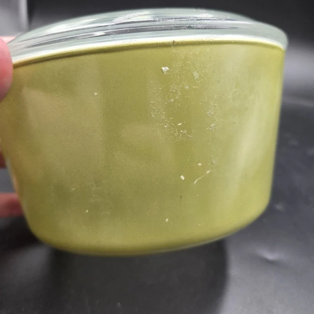 Vintage Pyrex 473 Green Verde Casserole Dish 1-Qt WITH Lid Grandmacore